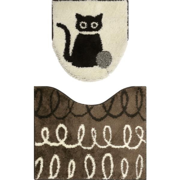 トイレマットと兼用フタカバーの2点セット。やさしい色合いの北欧風デザインがトイレ空間をお洒落にコーディネートします。ふんわりと柔らかな糸を使用しているので、触り心地・踏み心地も気持良く、快適にお使い頂けます。フタカバーは取付が簡単な兼用タイ...