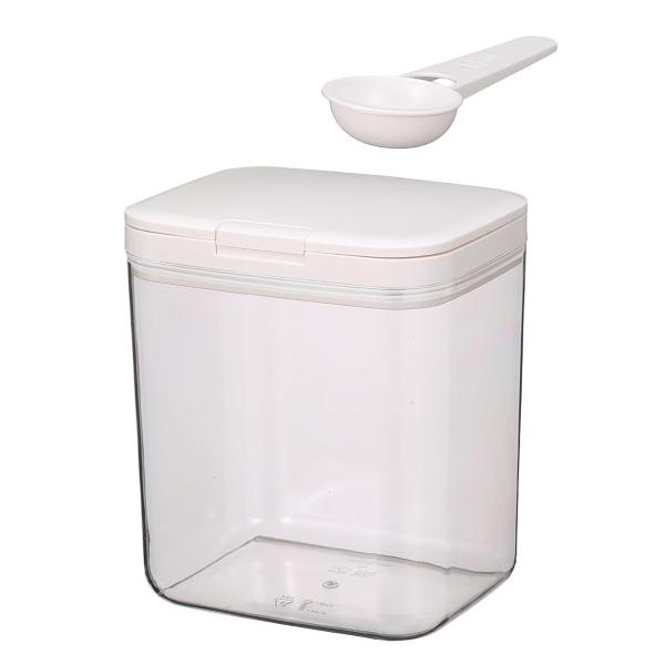 CBジャパン ワンタッチ開閉 密閉保存容器2L 【密閉 保存 ワンタッチ 開閉 広口 形状 出し入れ しやすい 便利 キッチン グッズ】