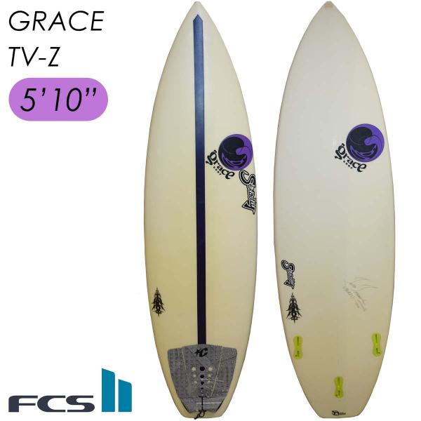 grace surf ショートボード ファンボード ホワイト 中古 中古】 サーフボード ショートボード GRACE グレース TV-Z 5'10 トライ