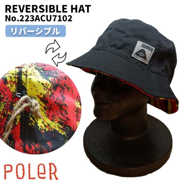 POLeR（ポーラー） バケットハット REVERSIBLE BUCKET 帽子