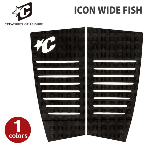 あすつく 即日出荷【代引き可能】クリエイチャー デッキパッド！ICON WIDE FISHFish Wideトラクションパッドは、極端にテールの広いFishやオルタナティブシェイプのボードのために特別にデザインされたものです。80年代のアウ...