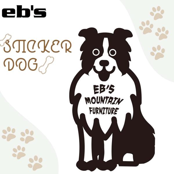 あすつく 即日出荷 メール便発送 即日出荷 送料200円！eb's エビス ワンちゃんステッカー STICKER DOGモノクロでかわいいわんちゃんステッカー！中心にはブランド名が記載されています■ 商品詳細 ■【品番】4500830■カラ...