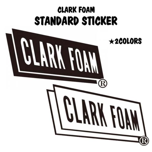 あすつく 即日出荷 速達メール便送料200円可！CLARK FOAM クラークフォーム ステッカー STANDARD STICKER【CLARK FOAM(クラークフォーム)】のロゴステッカーです。ベーシックなロゴステッカーはどんなものに貼...