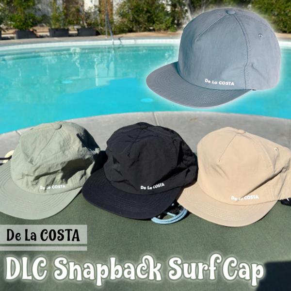 あすつく 即日出荷【代引き＆宅配便可能】メール便のみ送料無料！DLC Snapback Surf Cap通常のCAPより、ツバの長さを短めにし、素材も薄いものを使うことにより、水の抵抗が少なくなります。取り外し可能な流れ留めリーシュ付き。流...