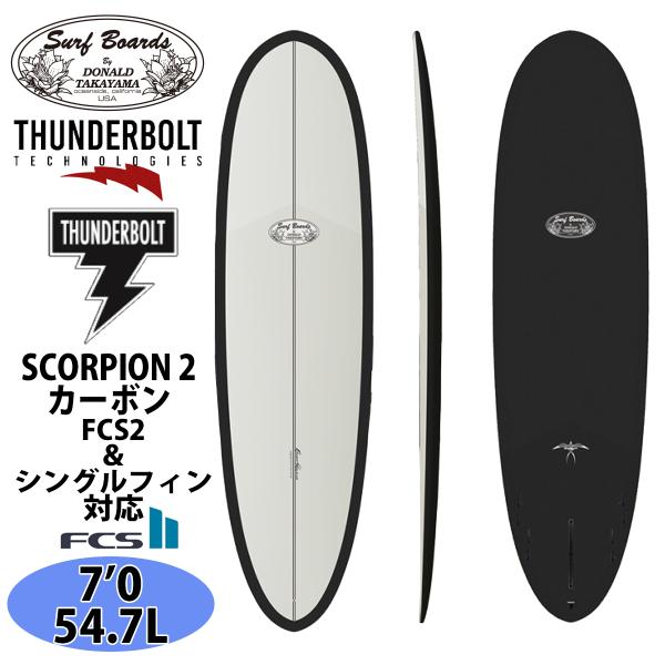 2027年モデル 先行販売 27 サンダーボルト DONALD TAKAYAMA ドナルドタカヤマ SCORPION 2 EPS カーボン 4+1 サーフボード 7’0 2027年 日本正規品