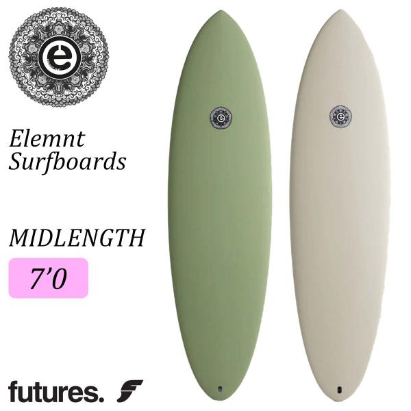 25 Elemnt Surfboards エレメント サーフボード MIDLENGTH 7'0 ミッドレングス シングルフィン トライフィン ファンボード サーフィン EPS Futures 2025年 日本正規品 25 Elemnt Surfboards エレメント サーフボード MIDLENGTH 7'0 ミッド