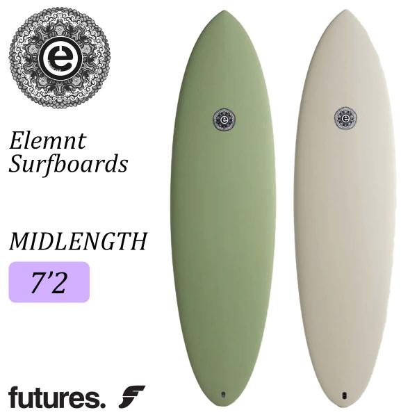 【新品】エレメントサーフボード 25 Elemnt Surfboards エレメント サーフボード MIDLENGTH 7'2