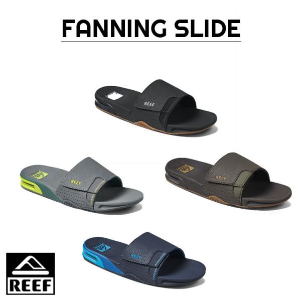 (取寄) リーフ メンズ ファニング スライド Reef men Fanning Slide Shadow stradiy_fanning-slide