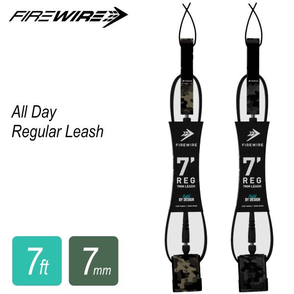 あすつく 即日出荷【代引き＆宅配便可能】送料無料！FIREWIRE All Day Regular Leash 7ft 7mmFirewire All Dayシリーズは、耐久性、快適性、信頼性のために設計されており、ギアに高いパフォーマンス...