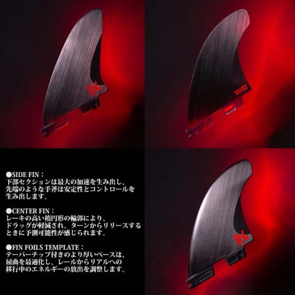 26 FCS2 H4 �t�B�� Tri Fin �g���C�t�B�� �X�C�X�� �X�s�[�h �p�t�H�[�}���X�R�A�J�[�{�� PC CARBON PCC Fins �V���[�g�{�[�h FCSII 3�t�B�� ���{���K�i ���i�摜2