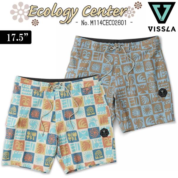 26 VISSLA ヴィスラ ボードショーツ Ecology Center サーフトランクス 短パン 水着 海パン サーフィン ビスラ メンズ 2026年春夏 M114CECO2601 日本正規品