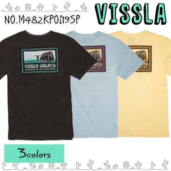 VISSLA ヴィスラ 半袖 Tシャツ メンズ THE POINT SS PKT TEE 2019年春夏モデル 品番 M482KPOI19SP