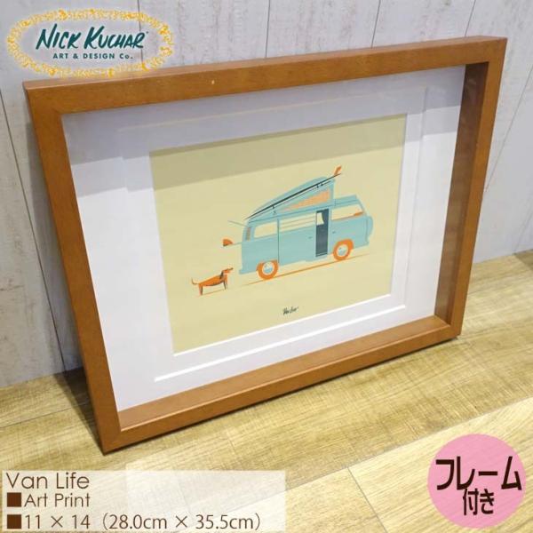 Nick Kuchar jbNJb`[ Van Life ArtPrint MATTED PRINTS }bgvg A[gvg t[t _u}bgdグ zZbg G nC Ki