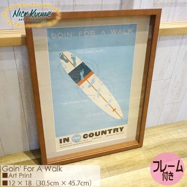 Nick Kuchar jbNJb`[ Goin For A Walk MATTED PRINTS Hawaii Travel }bgvg nCgxvg t[t VO}bg Ki