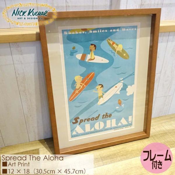 Nick Kuchar jbNJb`[ Spread The Aloha MATTED PRINTS Hawaii Travel }bgvg nCgxvg t[t VO}bg Ki