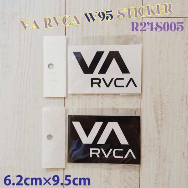 あすつく 速達メール便発送 即日出荷 送料200円！VA RVCA W95 STICKER【RVCA(ルーカ)】のロゴステッカーです。ベーシックタイプのロゴステッカーはどこに張り付けても相性抜群◎●品番：R24S005●カラーWHTBLK●...