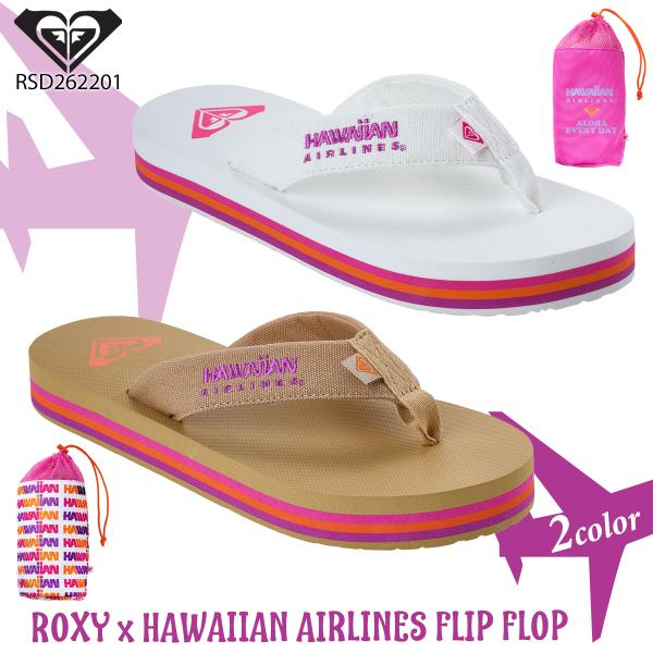 rubutanビーチサンダル ROXY（ロキシー） 26 HS ROXY ビーサン ROXY x HAWAIIAN AIRLINES FLIP