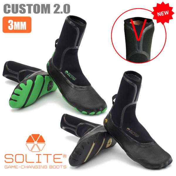 あすつく 即日出荷【代引き可能】送料無料！3MM CUSTOM 2.0★OからVにカットラインをリニューアルすることにより履き口が広がりやすくなり、履きやすく・脱ぎやすくなりました！Solite 2.0テクノロジーで、ブーティのゲームを再び...