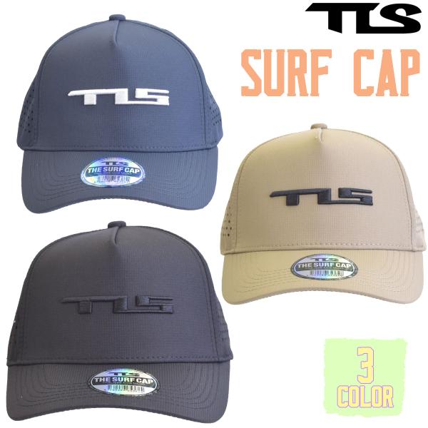 2024 TLS CAP あすつく 即日出荷【代引き可能】【TLS SURF CAP（ツールス サーフキャップ）】・おでこに当たるバンド部分に吸水速乾メッシュ素材・水陸両用・落下防止のリーシュ付き・簡単サイズ調整可能なスナップボタン仕様・サ...