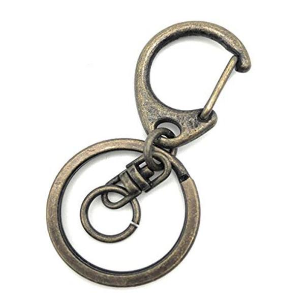 キーホルダー 金具 二重リング アンティークゴールド キーホルダーキッド クラフトパーツ屋 10個 :20220203030541-01796:ストレージリク 通販 TIMESETL 15個入り キーホルダー 金具 ナスカン ゴールド シルバー 黒 キーリング 回転カン 丸カン付き キーホルダーパーツ ハ