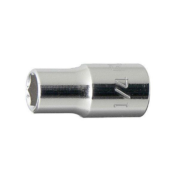 厳選されたクロームバナジウム鋼を鍛造・熱処理した、強靭で耐久性に優れたソケットです。コンパクトな形状で狭い場所での作業におすすめです。[差込角] 1/4"(6.3mm)[サイズ] 1/4"[全長] 25mm[重量] 9g[ポイント] 6角[...