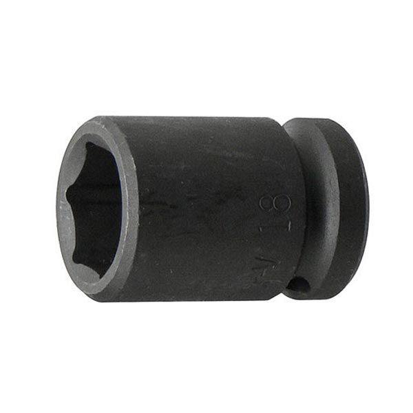 素材には優れた強度・耐衝撃性を持つクロームバナジウム鋼を使用したインパクトソケットです。[差込角] 1/2"(12.7mm)[サイズ] 18mm[全長] 40mm[重量] 120g[ポイント] 6角[材質] クロームバナジウム鋼[仕上げ] ...