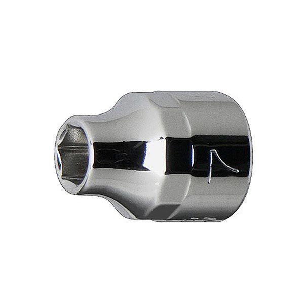 特殊鋼を使用し、サイズのコンパクト化と高強度を両立し、本体側面には手回し用滑り止め加工に12面カット(ダイヤモンドカット)を採用したFLAGブランドの最高級ソケットです。[差込角] 3/8"(9.5mm)[サイズ] 7mm[全長] 22mm...