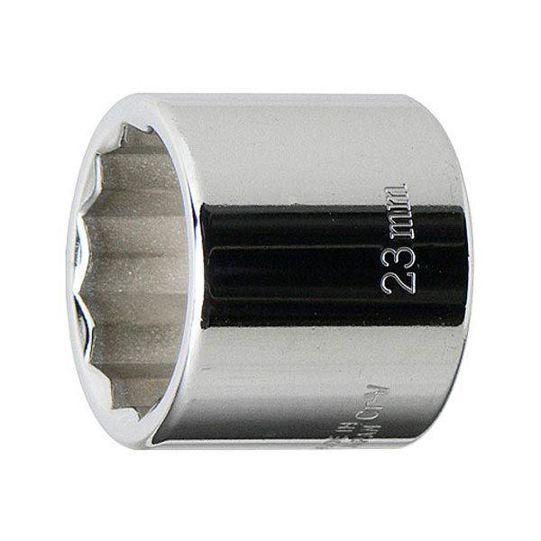 厳選されたクロームバナジウム鋼を鍛造・熱処理した、強靭で耐久性に優れた、工具箱に常備しておきたいスタンダードソケットです。[差込角] 3/8"(9.5mm)[サイズ] 23mm[全長] 27mm[重量] 95g[ポイント] 12角[材質] ...