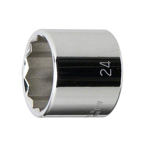 厳選されたクロームバナジウム鋼を鍛造・熱処理した、強靭で耐久性に優れた、工具箱に常備しておきたいスタンダードソケットです。[差込角] 3/8"(9.5mm)[サイズ] 24mm[全長] 27mm[重量] 102g[ポイント] 12角[材質]...