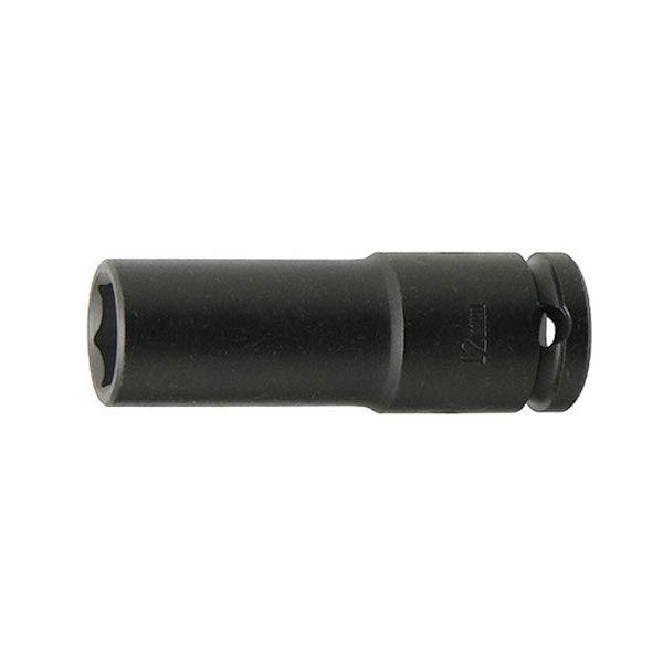 素材には優れた強度・耐衝撃性を持つクロームバナジウム鋼を使用したソケットです。奥まった場所やボルトが突き出たナットの脱着などに高いトルクが必要な場合はディープインパクトソケットの使用をおすすめします。[差込角] 3/8"(9.5mm)[サイ...