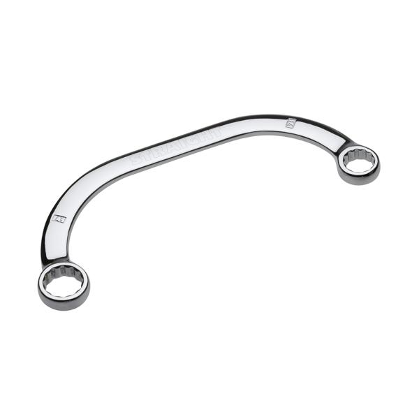 ハーフムーンレンチは、半月形状で障害物をかわし、一般的なメガネレンチでは回せないような箇所のボルトナットを締緩できるレンチです。[サイズ] 14×17(mm)[全長] 192mm[重量] 135g[リング部] 12ポイント/ラウンドコーナー...