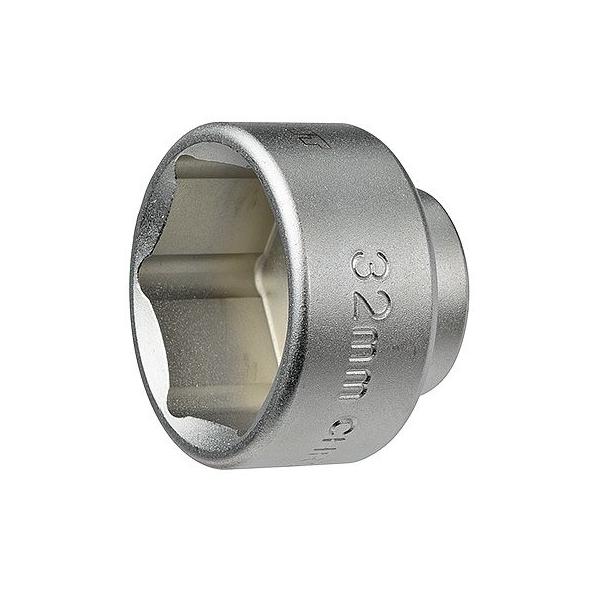 欧州車で使用されるカートリッジ型オイルフィルターの、オイルフィルターキャップの締緩作業に使用するオイルフィルターレンチです。[差込角] 3/8"(9.5mm)[サイズ] 32mm[全高] 30mm