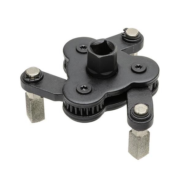 サイズ可変式で多くのオイルフィルターに使用できるオイルフィルターレンチです。ダイヤモンドコーティングがオイルフィルターに強力にグリップします。締め、緩め両方向に使用できます。[差込みサイズ] 3/8"(9.5mm)[適応フィルター外径] 6...