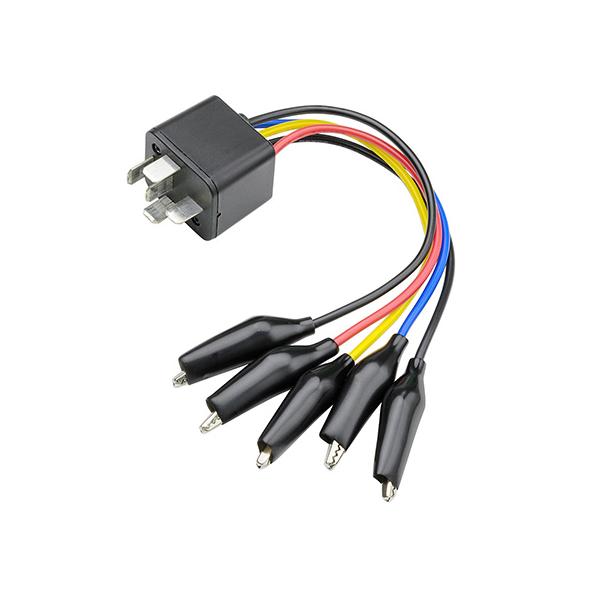 リレーテスター(品番15-6104)と併用するアダプターです。配線付きのリレーや端子の配置がリレーテスターと異なる、またはリレーテスターの差込み穴に刺さらないリレーをテストする時に使用します。[サイズ] 全長 190mm