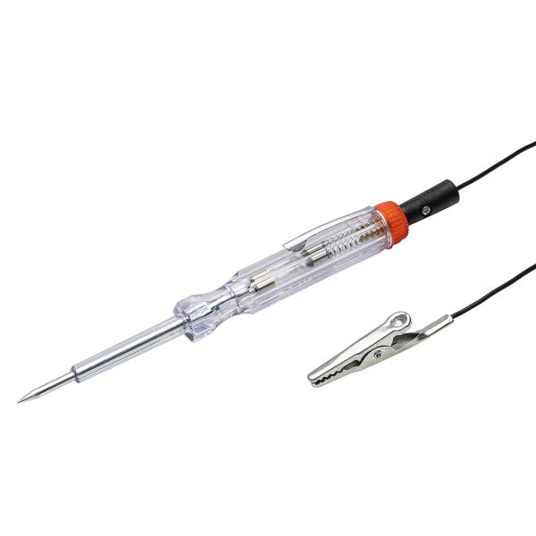 直流電圧6〜24(V)の検電が可能なコードテスターです。電圧を感知すると本体の電球が点灯します。[全長] 約132mm[コード長さ] 約450mm[適応電圧] DC6〜24(V)