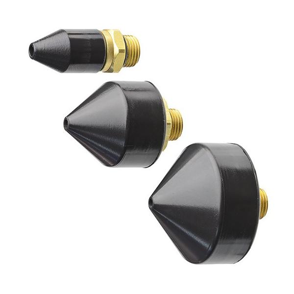 適応エアーブローガンに取り付けて使用するラバーノズルです。チューブやパイプ状の対象物に密着させて吹き付ける用途に便利です。[適応商品]・15-735：ポケットエアーブローガン・15-748：エアーブローガン・15-760：エアーブローガン[...