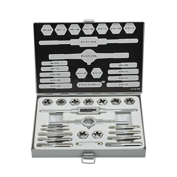 TOOL COMPANY STRAIGHT タップダイスセット 21ピース ミリ TOOL COMPANY STRAIGHT タップダイスセット 21ピース ミリ