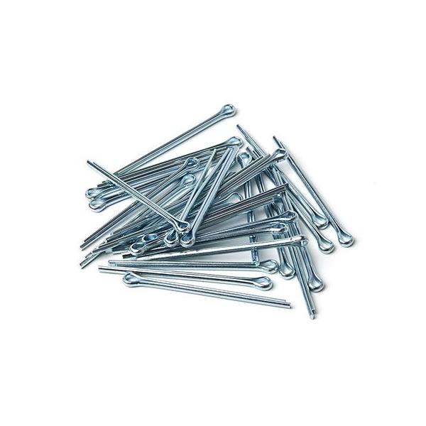 ボルトやシャフトの穴に差し込んで、抜け止めや回り止めに使用する割りピンです。[サイズ/呼び径φ×全長] 4.0×64(mm)[入り数] 30[材質] カーボンスチール