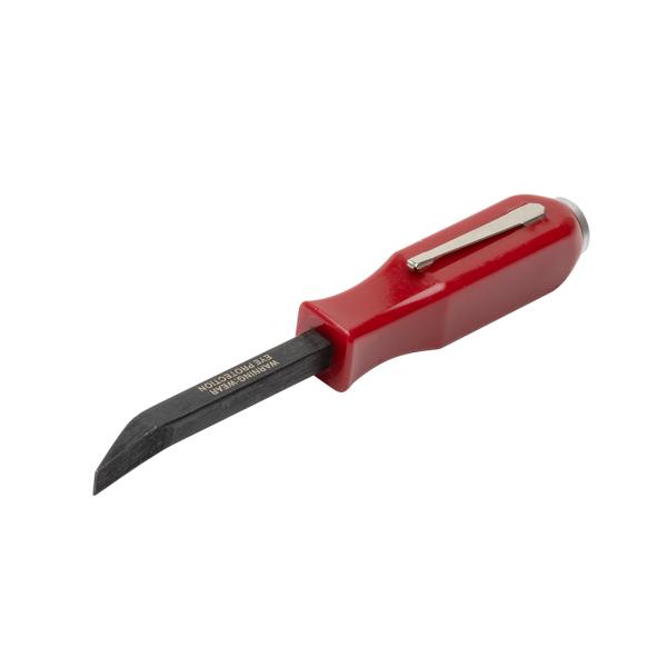 クリップ付きのミニプライバーセットです。ハンドル上部にストライクキャップが付いているのでハンマーで叩くことができます。金属製・プラスチック製の固定器具を取り外すときに便利です。[全長] 約130mm[重量] 約50g[シャフト径] 1/4"...