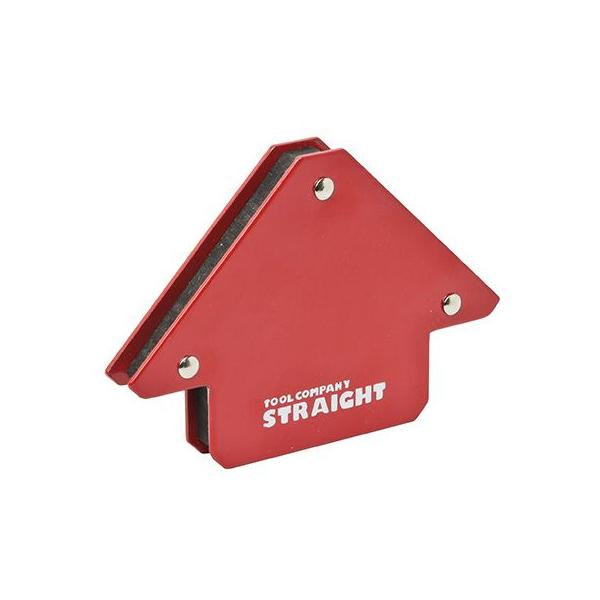 溶接の際などに、母材(鋼板)の角度を決めて固定するマグネットホルダーです。[外寸] 120×82×13(mm)[固定角度] 45、90、135(°)