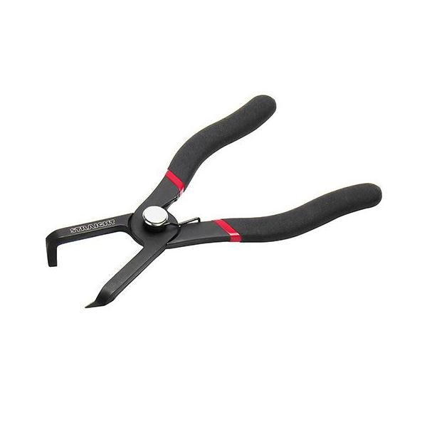 クリッププライヤー　ベントタイプ80°はタイヤハウスなど外装のクリップから内装用トリムクリップまで使用できます。[全長] 180mm[先端角度] 80°