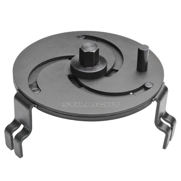 燃料ポンプロックリングツールは、燃料ポンプのロックリング(リテーナー)の脱着に使用する可変サイズのレンチです。幅広い適応サイズで多くの車種に使用できます。[適応サイズ] 89〜165(mm)[使用レンチ] 16mm