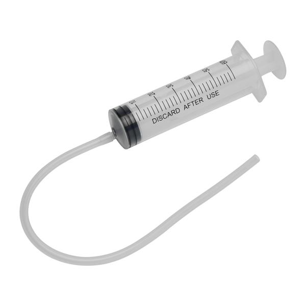 ブレーキキャリパーのエア抜きやブレーキフルードの交換にも使用できます。シリコンチューブ付きで作業に応じて使用できます。[容量] 60ml[目盛り] 2ml[材質] ポリプロピレン[付属品] シリンコンチューブ(約300mm)