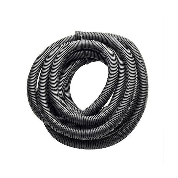 コルゲートチューブ ブラック 16.0mm×5mは、配線を束ねて保護するチューブです。スリット入りで配線が差し込みやすく屈曲が自在でレイアウトが容易です。[サイズ] 内径16×外径20(φmm)[全長] 5m[材質] PP (ポリプロピレン...