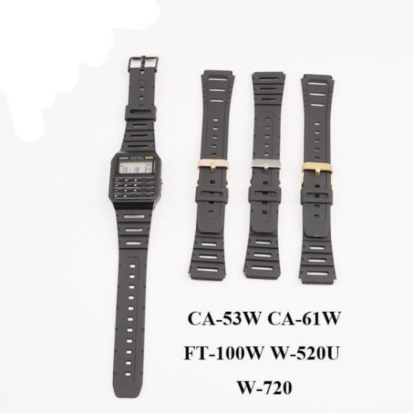 Casio CA-53W CA-61W FT-100W W-520U W-720G 用　時計　互換　バンド　20ｍｍ　