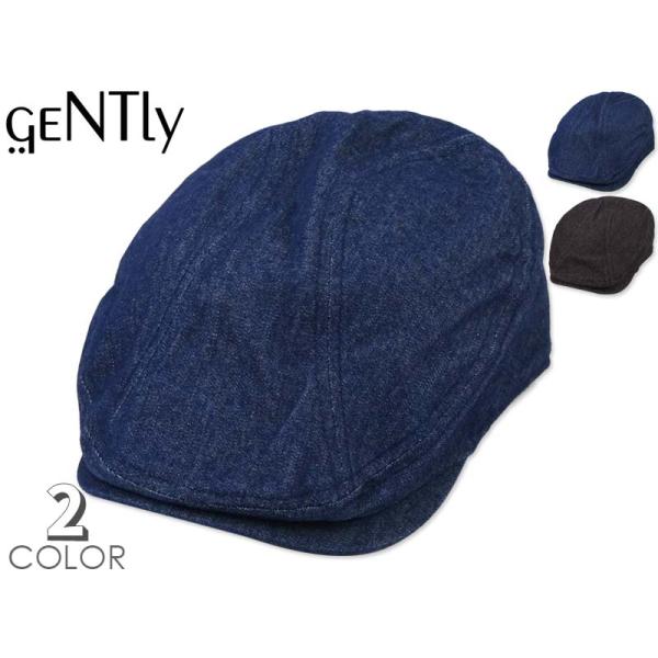 DENIM HUNTING デニム プレーン ハンチング GENTLY ジェントリー 6733 22253 メンズ レディース カジュアル シンプル 大きいサイズ