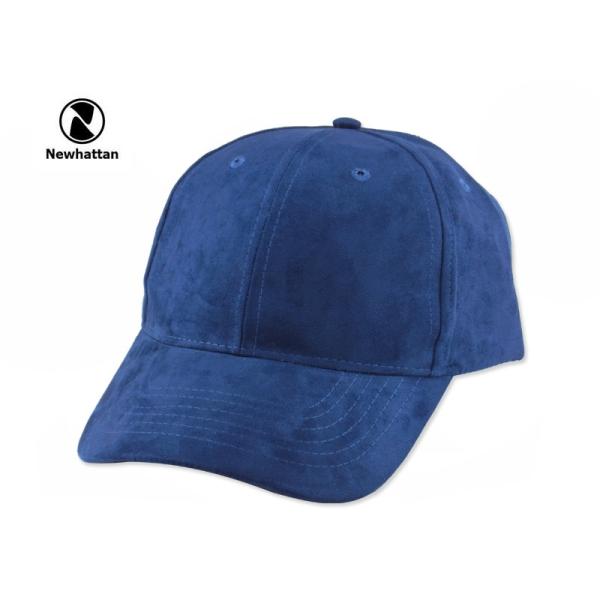 NEWHATTAN【ニューハッタン】SUEDE CAP NAVY スエード キャップ ネイビー 15353 [2016 無地 シンプル メンズ レディース]　20654