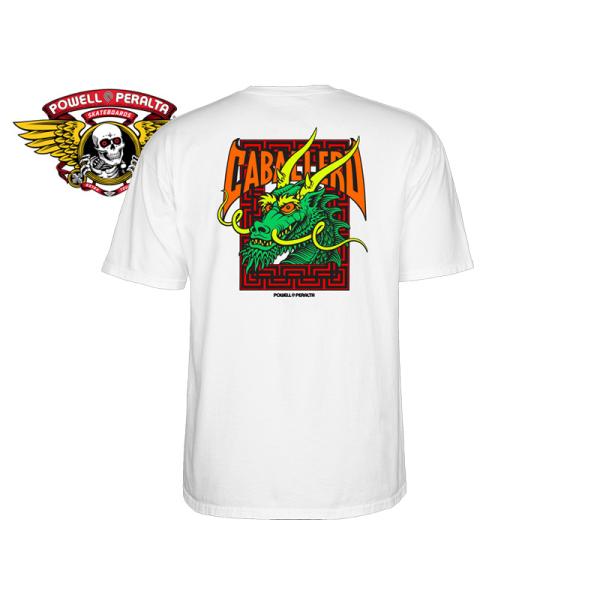 POWELL PERALTA�y�p�E�G���E�y�����^�zCaballero Street Dragon T-Shirts WHITE �L���o���� �X�g���[�g�@�h���S�� T�V���c �z���C�g 17706�@22668