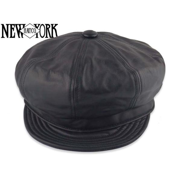NEWYORKHAT【ニューヨークハット】#9207 LAMBSKIN SPITFIRE BLACK ラムスキンスピットファイヤー ブラック 18550　21140　22205　22946