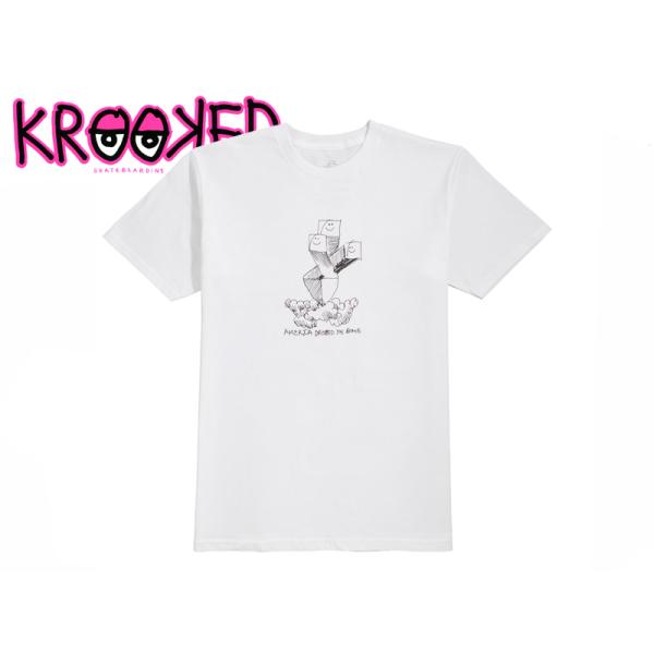 KROOKED【クルキッド】BOMB T-SHIRTS WHITE Tシャツ ホワイト 18643